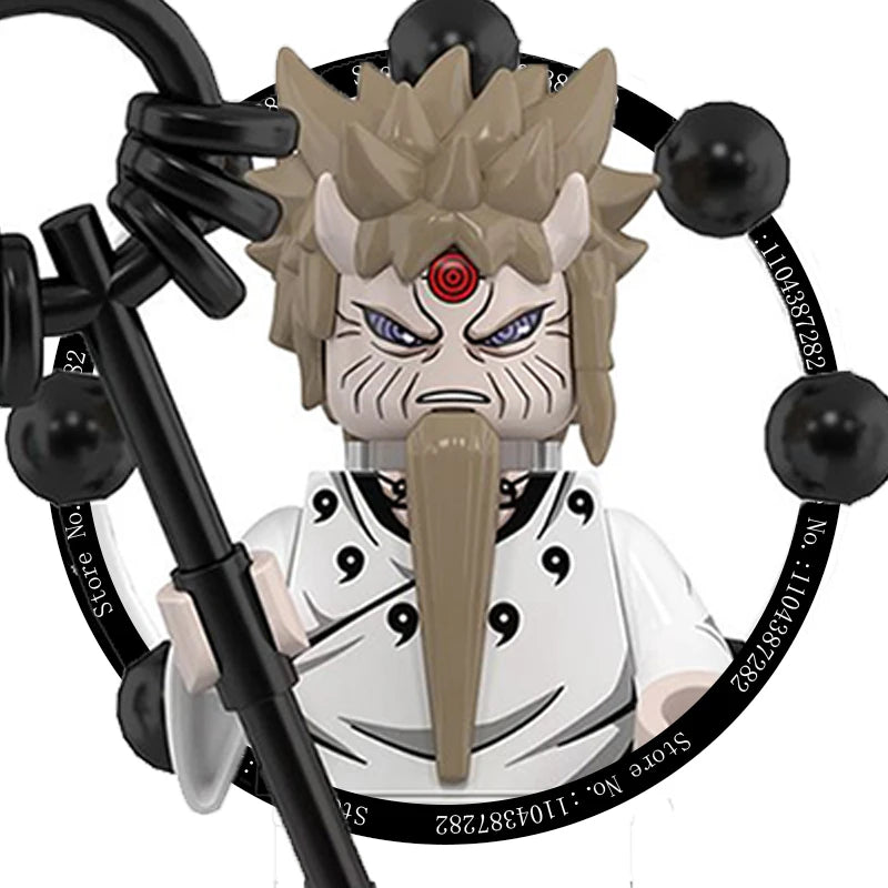 WM6152 Naruto Building Blocks Ootutuki Momoshiki Mitsuki Gaara Namikaze Minato Tobirama Action Figure Accessories For Kids
