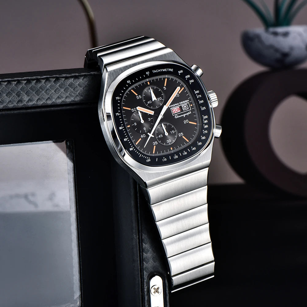 PAGANI DESIGN New 40mm Men's Quartz Watches Japan Miyota Movement Sapphire Stainless Waterproof Luminous Reloj Hombre PD1819