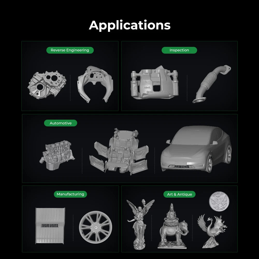 Creality 3D Scanner CR-Scan Raptor Pro Handheld Scan 60fps High Speed 24 Bit Full-Color Scanning Blue & NIR Light Laser Scanner