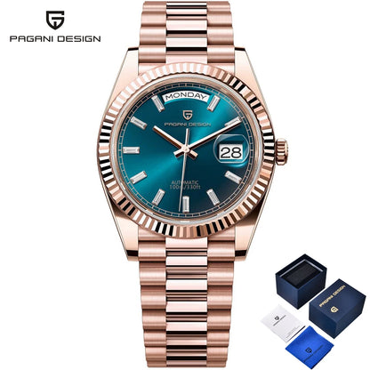 2026 New PAGANI DESIGN DD36 Men's Watches Rose Gold Automatic Watch For Men Mechanical Wristwatches AR Sapphire Luminous Clock