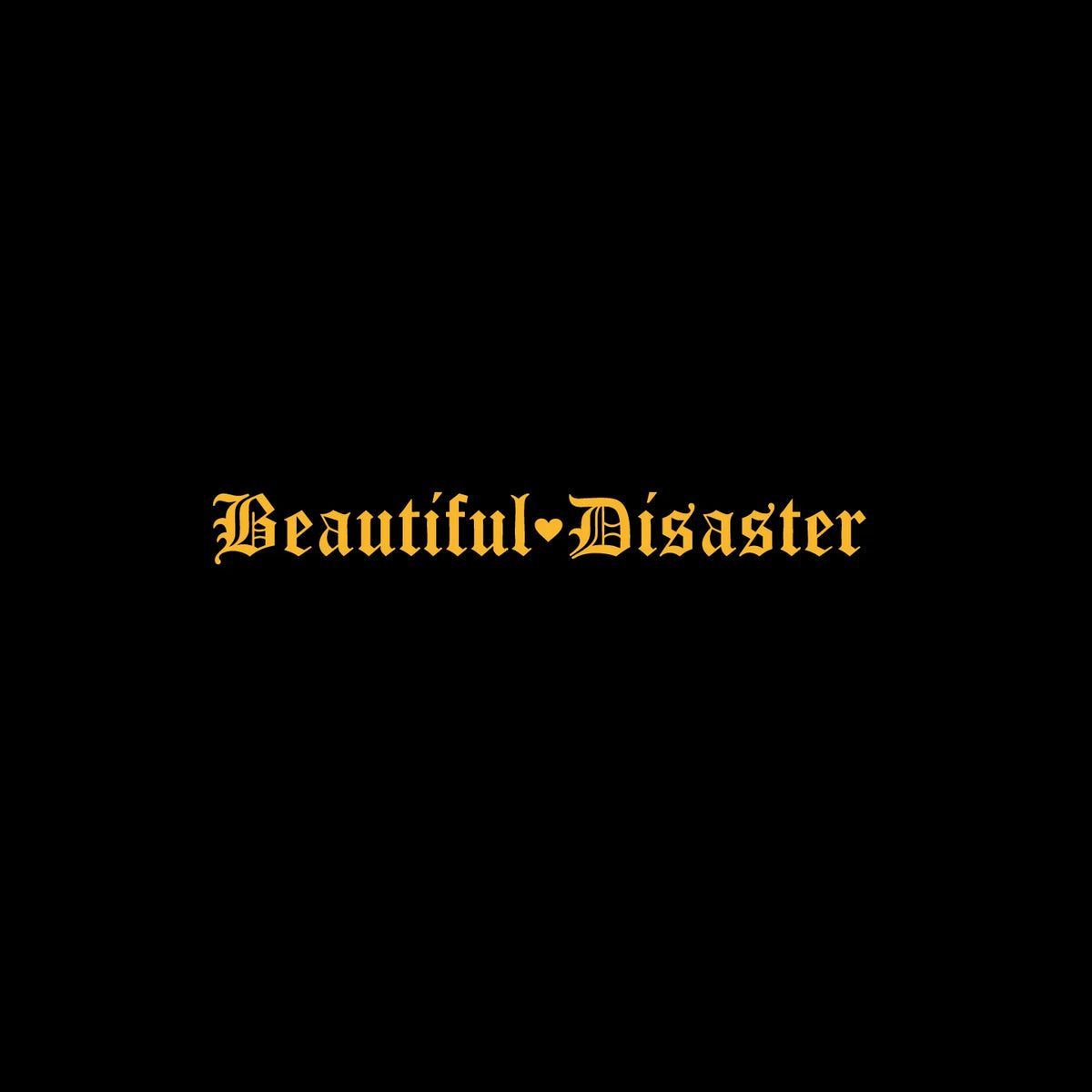 Beautiful Disaster Gothic Letter Vinyl Car Sticker JDM Modified Front and Rear Windshield Car Stickers Waterproof