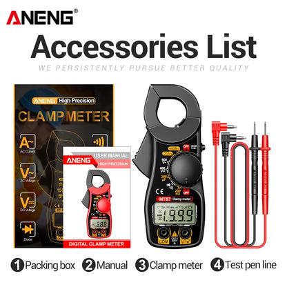 Clamp Meter ANENG MT87 Digital Multimeter Professional 1999 Counts DC/AC Voltage Tester Ammeter NCV Ohm Detector Test Home Tools