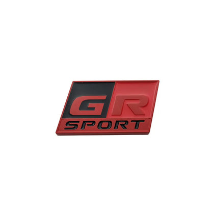 Metal GR SPORT GR MN Racing Car Badge Emblem Decoration Sticker For Toyota Vitz Prius PHV HARRIER MARK X Voxy Noah
