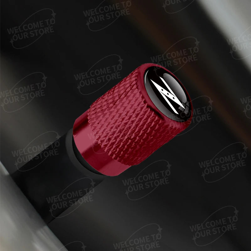 Aluminum For Fairlady Z Z33 Z34 370Z 350Z 300ZX GTS Skyline GTR Logo 4pcs Car Decor Wheel Tire Valve Caps Stem Cover Accessories