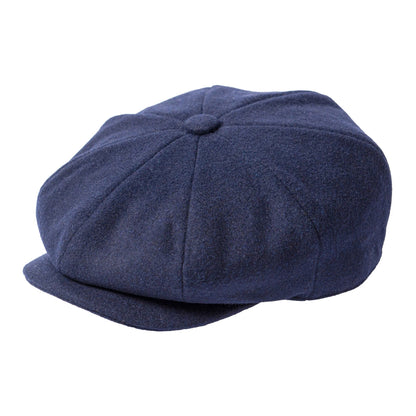 JANGOUL Newsboy Caps News Fashion Men Wool Blend Flat Cap 8 Pane Hat Driving Hats with Button Front Gatsby Cap for Male