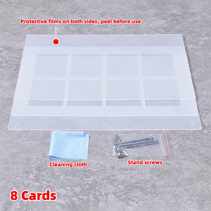 Desktop Display Stand 2/3/4/5/6/8/9/10/12 Cards Holder 35/55/75pt for Pokemon NBA Sports MTG Trading PTCG One Piece TCG F1 Card