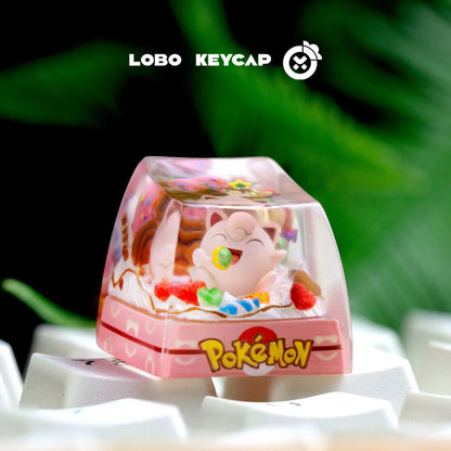 Pokemon Keycap Magikarp Gengar Esc Replace Keycap Resin Anime Kawaii Decor For Mechanical Keyboard Anime Collect Model Toys Gift