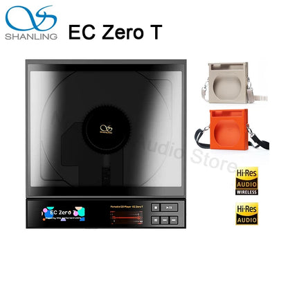 SHANLING EC Zero T CD Player Portable Desktop CD Player Bluetooth LCD Display DAC CD Playback HIFI Hi-Res Headphone Amplifier