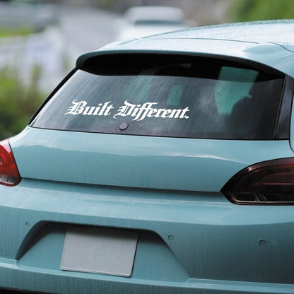 Built Different Vinyl Decal, Stylish Personality Waterproof Decal for JDM Sport Car Auto Window Decor