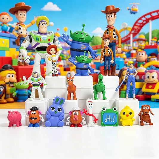 2026 popular Random 1-24PCS Toy Story Blind Box Anime Woody Jessie Figure Cute Doll Model Collectible Toy Birthday Gift for ﻿
