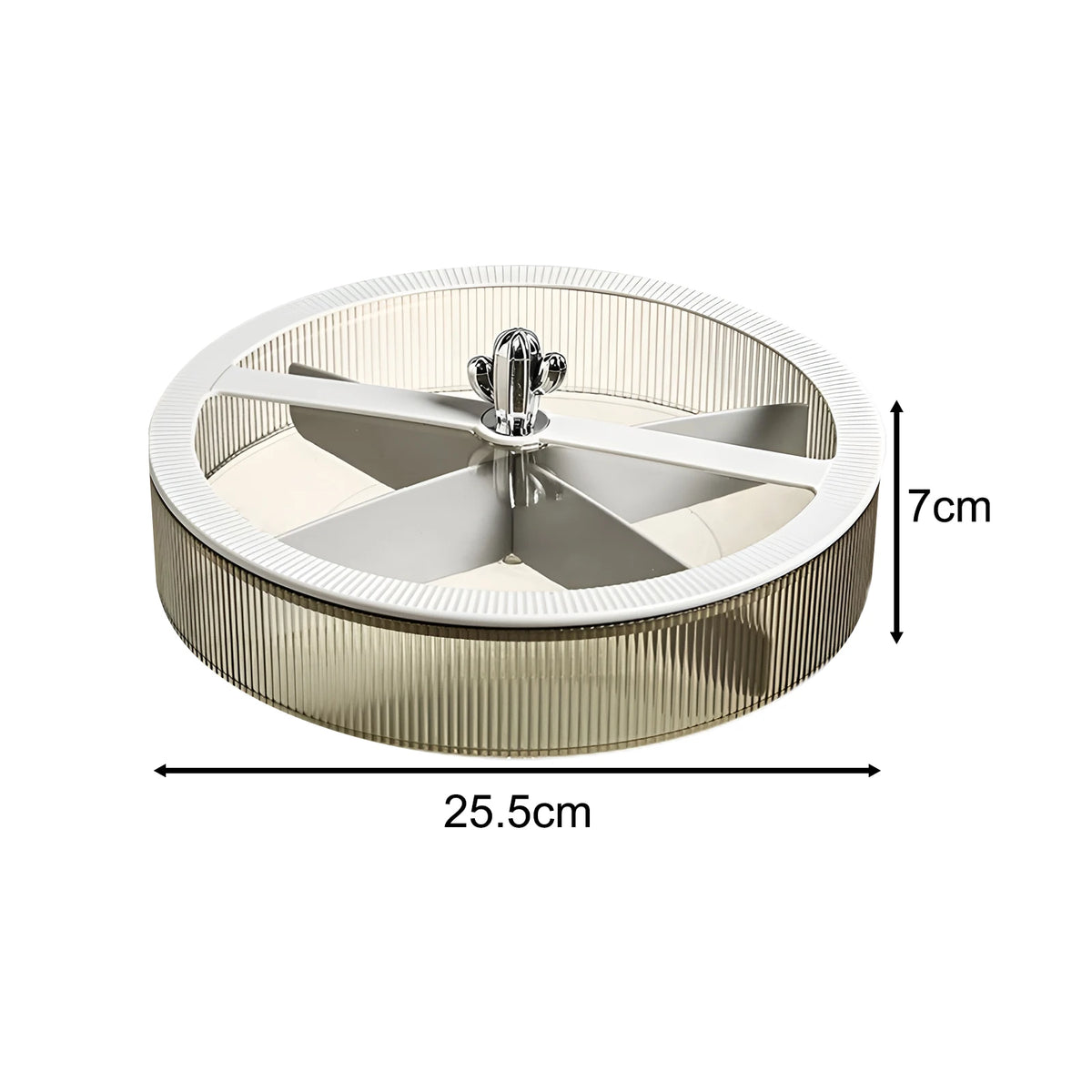 Rotating Snack Serving Tray Appetizer Dish Multipurpose Nut and Candy Serving Dish Snack Container for Candy Cakes Snacks