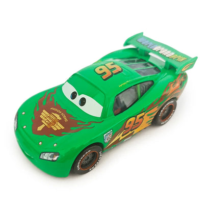 Pixar Cars Lightning McQueen Hudson Hornet Piston Cup Racer Version Metal Die Casting Model Car Racing Toys Birthday Gifts