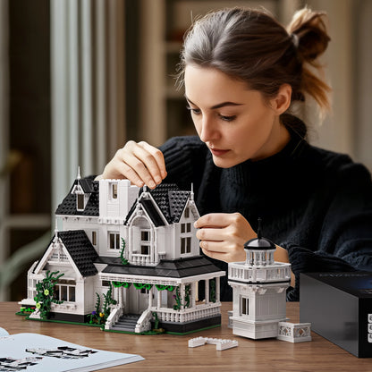 Medieval Vintage Cottage Building Blocks Set Magic House Owens Home Retro Architecture Bricks Collectible Gifts for Adult Fans