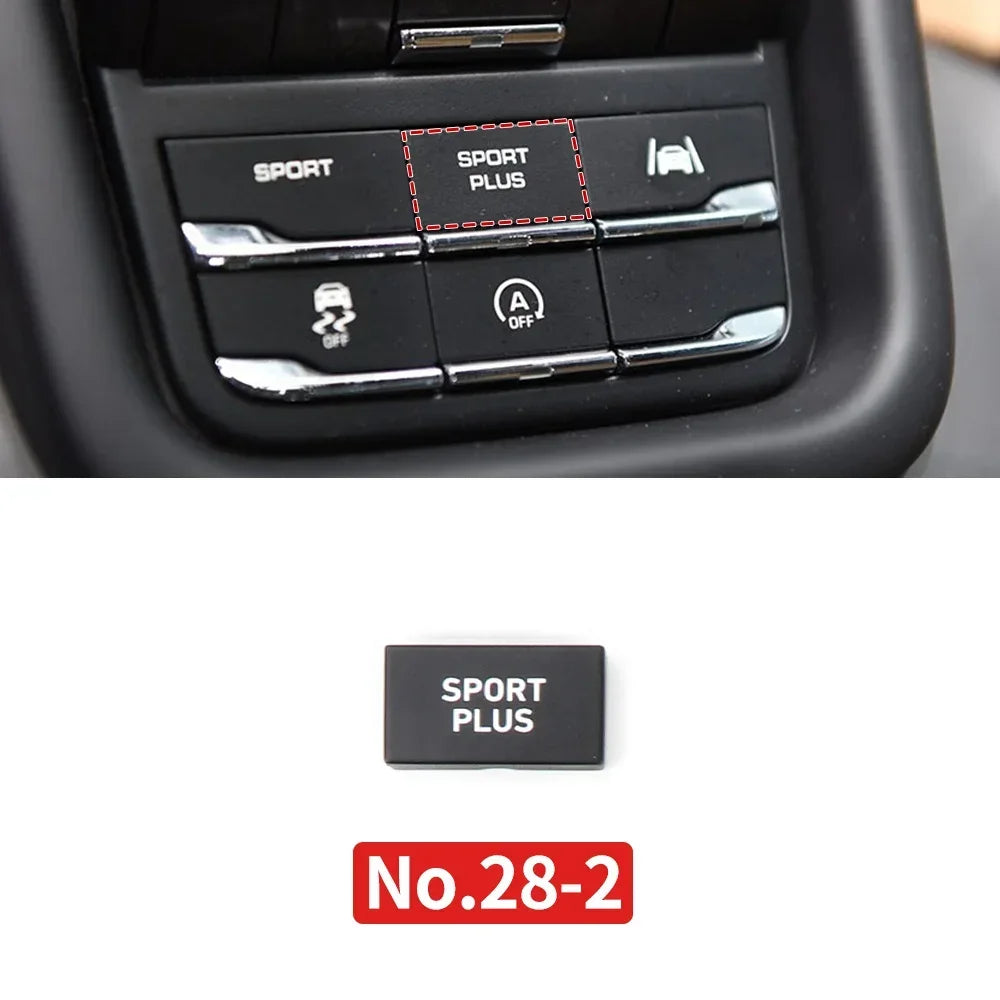 Car Center Console Multi Functional Sport Mode Start Stop Button Vehicle Stability Lane Keeping E-Power for Porsche Cayenne