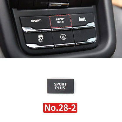 Car Center Console Multi Functional Sport Mode Start Stop Button Vehicle Stability Lane Keeping E-Power for Porsche Cayenne