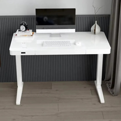 C-type computer desk electric adjustable height for modern office