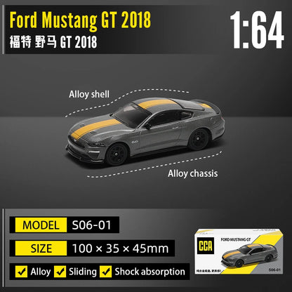 CCA 1:64 Porsche 911 GT2 RS BMW X5M Audi, Ford, Nissan Collection Full body Alloy Manufacturing Die Casting Car Model Toy Car