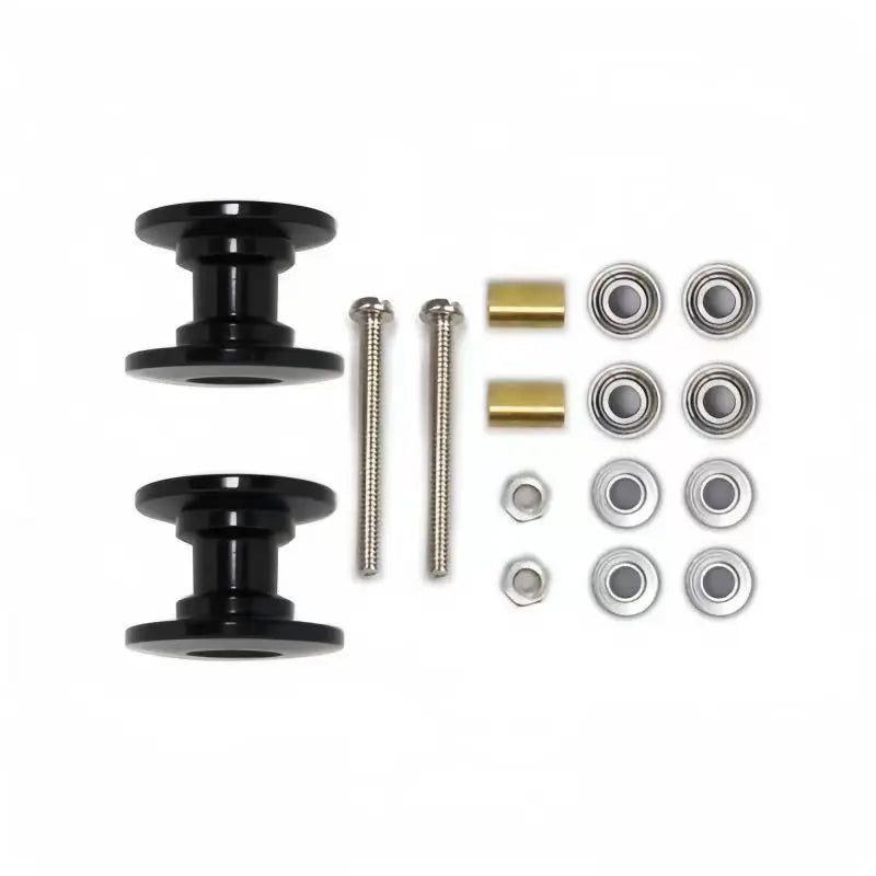 2Pcs RC 4WD Accessories - Suitable for Tamiya 94945 13-12mm Lightweight Two Guide Wheels