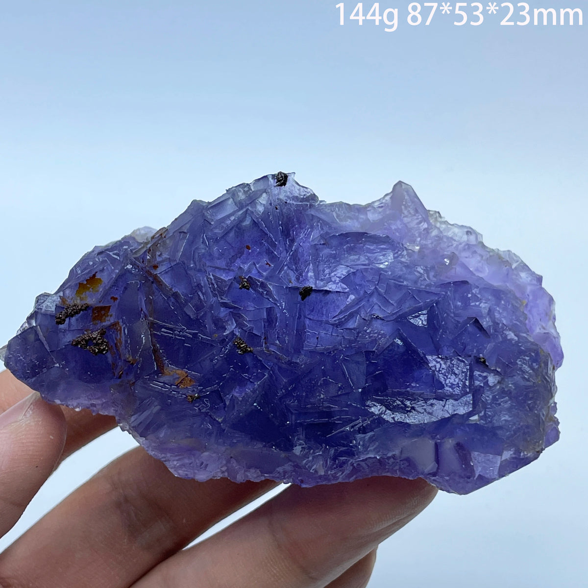 Natural Blue Fluorite Quartz Crystal Ore Mineral Specimen Healing Stone for Home Decoration And Teaching