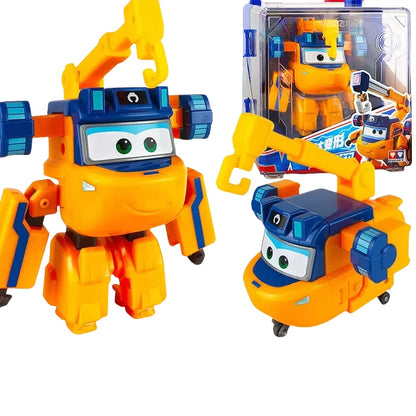 New Hot Super Wings Large Transformation Anime Transformation Flat Robot Action Character Transformation Toy Children'S Gift