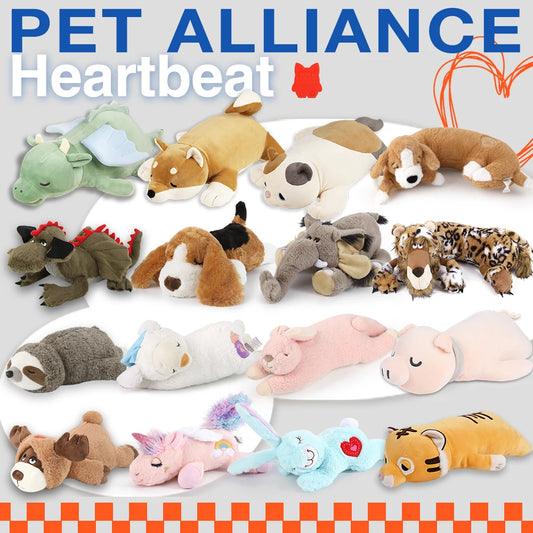 Plush Puppy Heartbeat Toys, Birthday Gifts, Rich Dog Puzzle Toys, Behavior Training, 16 Christmas