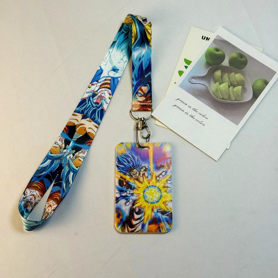 Dragon Ball Credential Holder Japanese Anime Lanyards for Key Neck Strap For Card Badge Gym Keychain Keyring Accessories Gifts