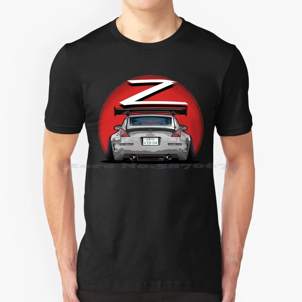 Nismo Fairlady 350z Z33 Gray 100% Cotton Hoodie 350z Nismo Z33 Midnight Blue Car Graphic Osmancetinyapici Gtr Power