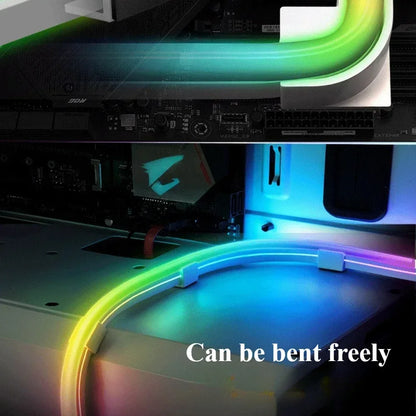 ARGB 5V 3pin MOBO Flexible Light Strip Synchronous for ASUS Chassis Motherboard Decorative LED Lighting Bar AURA SYNC
