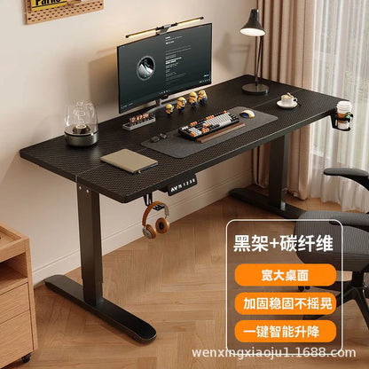 Hxl smart electric height adjustable desk - home computer desk, adjustable standing desk, workstation