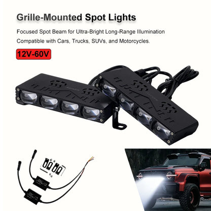 LED Light Bar Super Bright Spot Flood Fog Driving Light 12V 60V for Car Grille Motorcycle Auxiliary Off Road Truck Boat 4x4