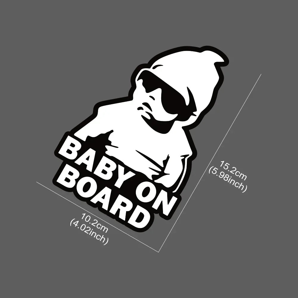 Warning Car Sticker Baby on Board Stickers Color Vinyl Film PVC Decal Creative Stickers Vehicles Motorcycle Exterior Accessories