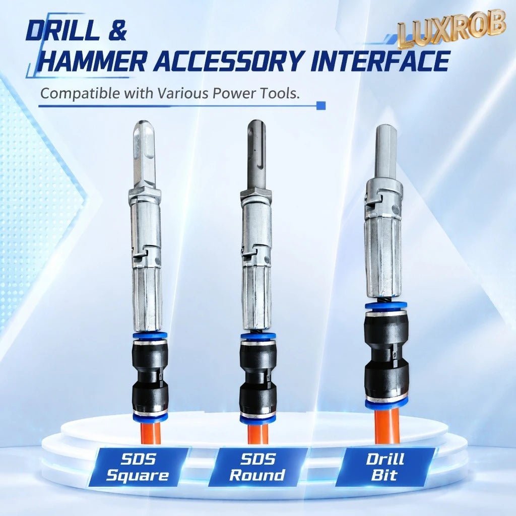 3-20M Drain Cleaning Hose 10mm 65Mn Spring Steel Pipe Sewer Drain Auger Cleaner with 9pcs Accessories for Pipeline Dredge Tool