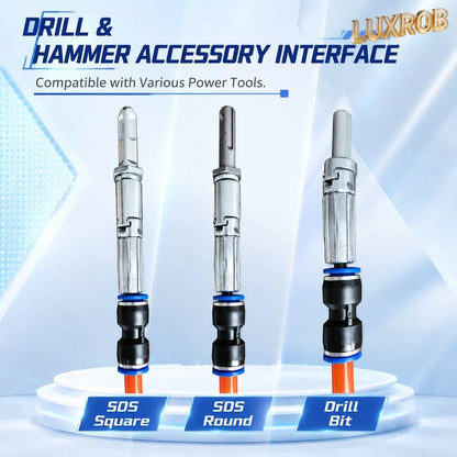 3-20M Drain Cleaning Hose 10mm 65Mn Spring Steel Pipe Sewer Drain Auger Cleaner with 9pcs Accessories for Pipeline Dredge Tool