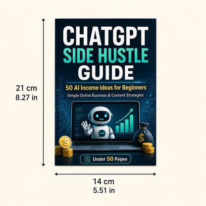 ChatGPT Side Hustle Guide 50 AI Income Ideas for Beginners Online Business Content Strategy Book Under 50 Pages