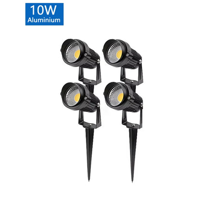 5W 10W 15W Outdoor Waterprof IP65 220V110V12V24V Spike Garden Path Green Spotlights Landscape Garden Warm White LED Lawn Lamp
