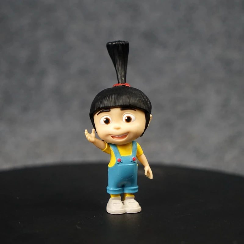Cartoon Despicable Mes Agnes Gru Miniones Dave Stuart Action Figures Model Toys Cute Yellow Doll Desktop Ornaments ren Gift