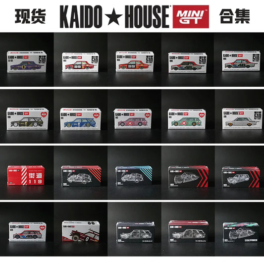 Kaido House + MINIGT Datsun KAIDO Fairlady Z Kaido GT V1 Alloy Car Diecast Metal Model 1/64 Kids Xmas Gift Toys for Boys