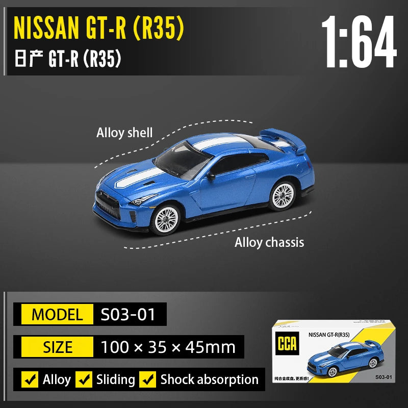 CCA 1:64 Porsche 911 GT2 RS BMW X5M Audi, Ford, Nissan Collection Full body Alloy Manufacturing Die Casting Car Model Toy Car