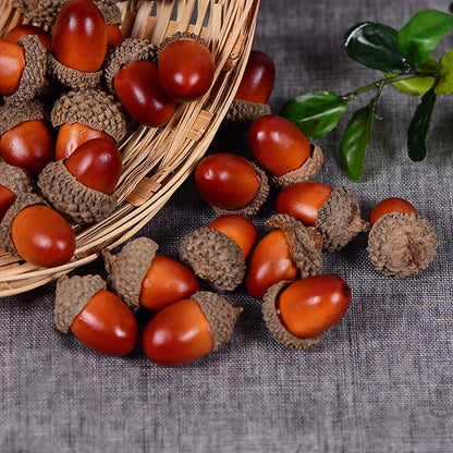 20/50pcs Foam Pine Cones Mini Artificial Fake Foam Fruit And Vegetables Berries Artificial Flower Wedding Christmas Tree Decor