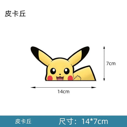 20styles Monster Elf Car Stickers Anime Figure Eevee Charmander Cute Cartoon Doll Creative Sticker Birthday Gifts
