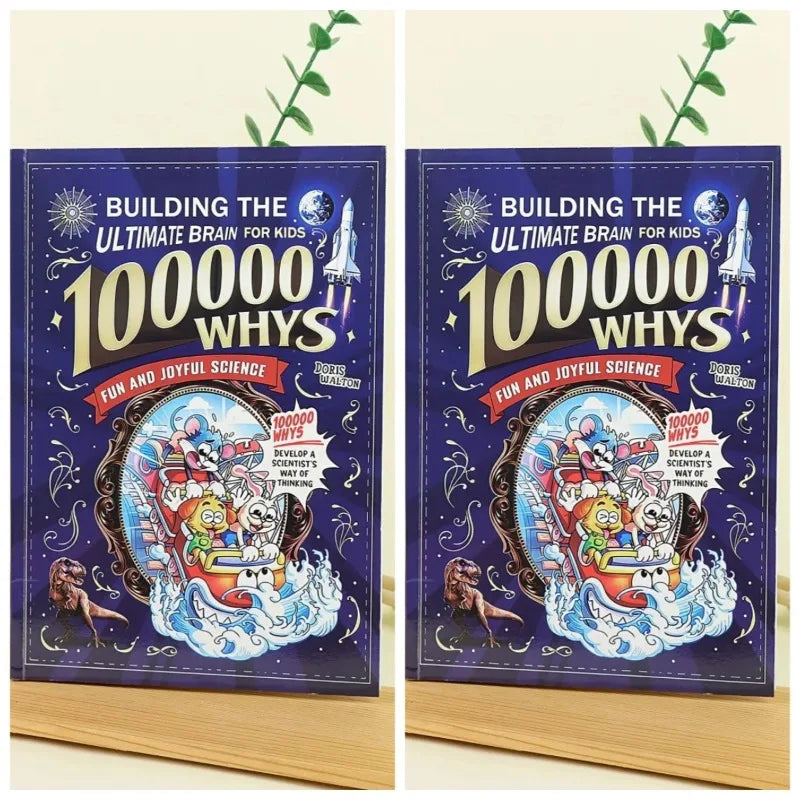 100000 Whys: Building The Ultimate Brain for Kids English Version Fun Science Cartoon Book Children's Early Education STEM Learn