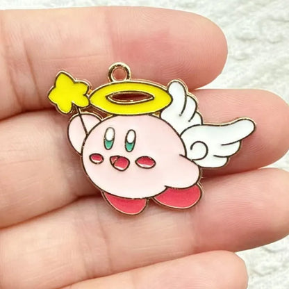 10Pcs/lot Cute Cartoon Enamel Charms Pendant for Cosplay DIY Earrings Jewelry Make Bracelet Earrings Handmade Accessory