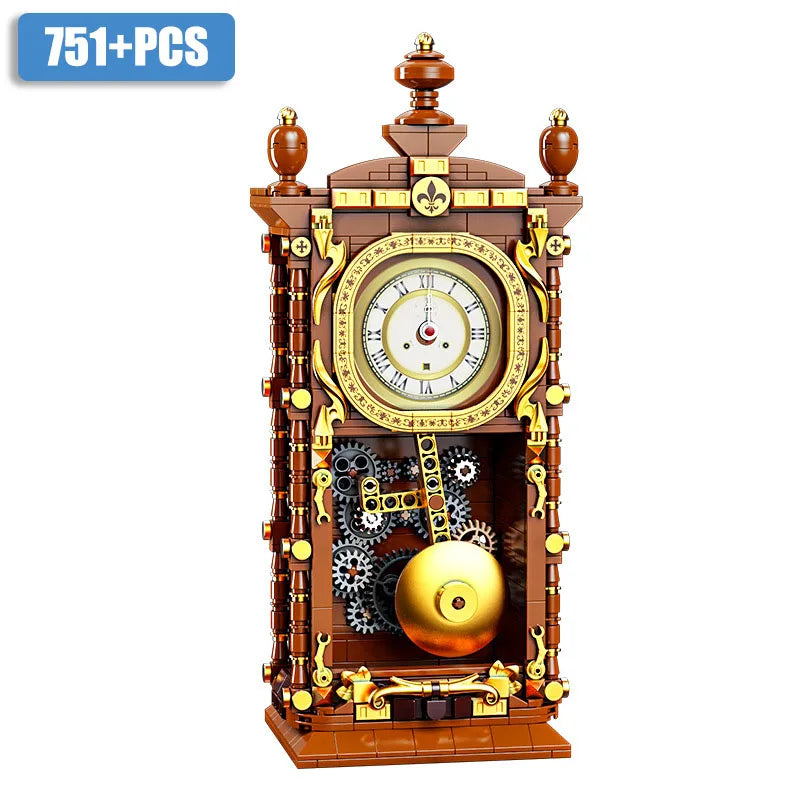 City Series MOC Classic Pendulum Clock Retro Camera Building Blocks DIY Assemble Vintage Camera Bricks Toys For Children Gifts