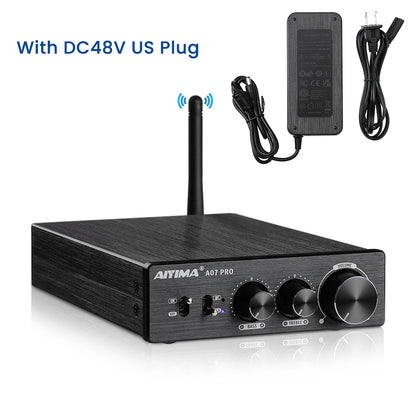 AIYIMA A07 PRO TPA3255 Bluetooth Power Amplifier Audio Amplifier 2.0 Stereo Speaker Amplifiers HiFi Amplificador Amp 300Wx2