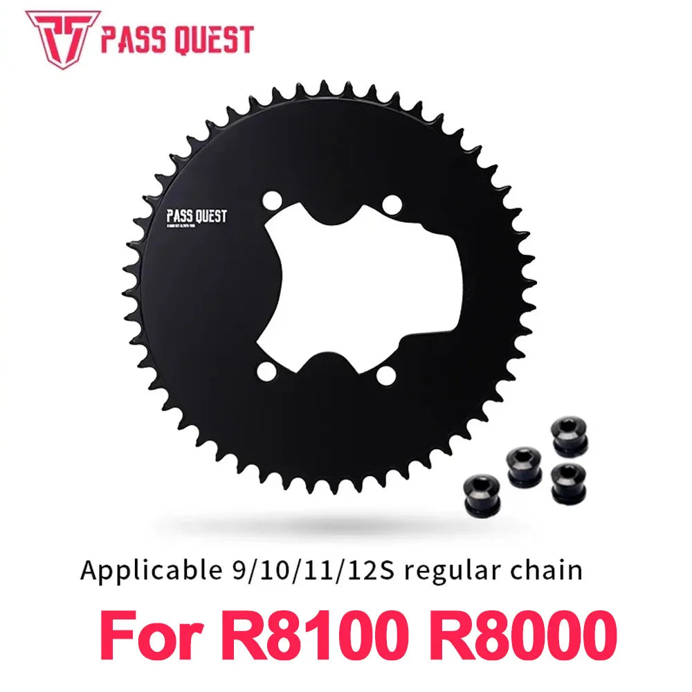 PASS QUEST 110 bcd chainring for Shimano ULTEGRA r8000 R8100 Narrow Wide road bike plate single dishe 54T 50 34T 52 36 53 39