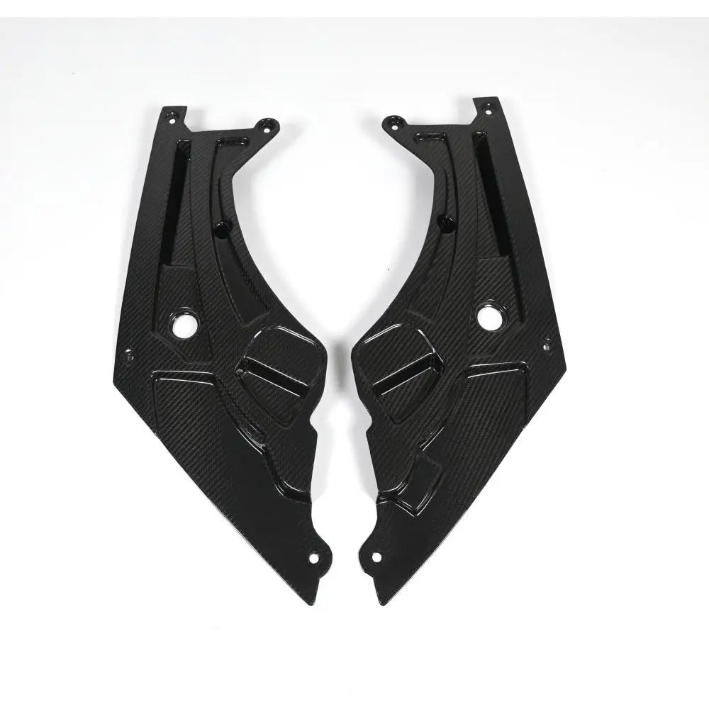 For BMW M2 M3 M4 G87 G80 G82 Genuine Dry Carbon Fiber Engine Bay Headlight Cover Lamp Eyebrow Cover Engine Bay Trim Set Body Kit