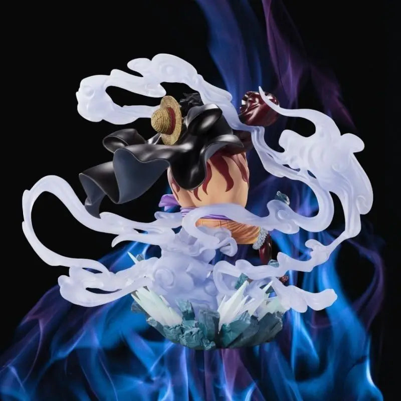 2025 New One Piece ZERO Ghost Island Luffy Four Speed Monster Battle Super Battle One Piece Model Ornament Box Set Handmade
