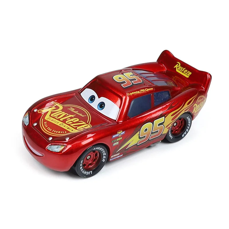 Pixar Cars Lightning McQueen Hudson Hornet Piston Cup Racer Version Metal Die Casting Model Car Racing Toys Birthday Gifts