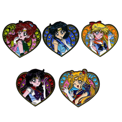 Manga Enamel Pin Anime Characters Badges on Backpack Brooches for Women Men Lapel Pins Cosplay Accessories  Gifts