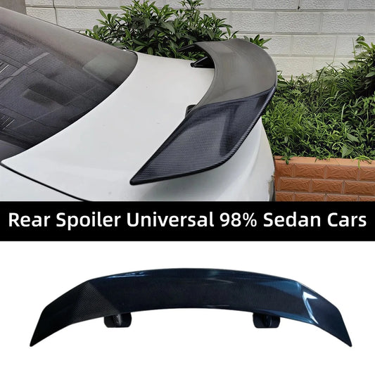 Rear Wing Boot Lip Spoiler Tail Air Dam Deflector Tuning For Universal Sedan Cars Fit Mostly Vehicle Airfoil Tuning Accessories